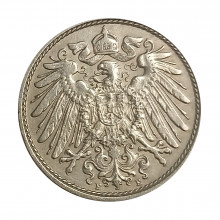 KM#12 10 Pfennig 1909 E MBC+ Alemanha Império Europa