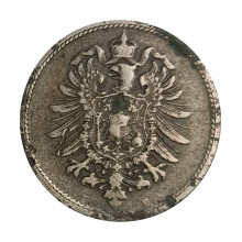 KM#4 10 Pfennig 1875 D BC Alemanha Império Europa