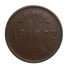 Km#37 1 Reichspfennig 1932 A MBC+ Alemanha Império Europa