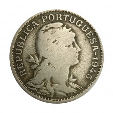 Km#577 50 Centavos 1945 BC Portugal Europa