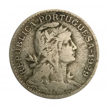 Km#577 50 Centavos 1929 MBC Portugal Europa