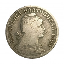 Km#577 50 Centavos 1927 MBC Portugal Europa