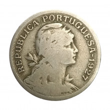 Km#577 50 Centavos 1927 BC Portugal Europa