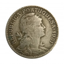 Km#577 50 Centavos 1951 BC Portugal Europa