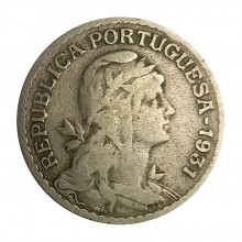 Km#578 1 Escudo 1931 MBC Portugal Europa
