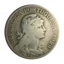 Km#578 1 Escudo 1929 BC Portugal Europa
