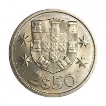 Km#590 2,50 Escudos 1984 BC Portugal Europa