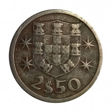 Km#590 2,50 Escudos 1965 BC Portugal Europa
