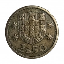 Km#590 2,50 Escudos 1964 MBC Portugal Europa