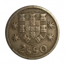 Km#590 2,50 Escudos 1964 BC Portugal Europa