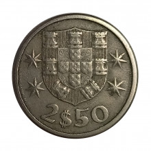 Km#590 2,50 Escudos 1963 MBC Portugal Europa