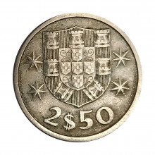 Km#590 2,50 Escudos 1967 MBC Portugal Europa