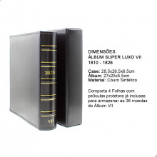 Álbum Moedas Super Luxo nº 7 960 Réis 1810 - 1826 Preto