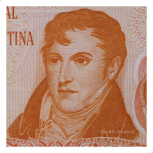 P#287a.5 1 Peso 1973 MBC Argentina América C/Mancha