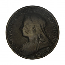Km#790 1 Penny 1895 MBC Reino Unido Europa
