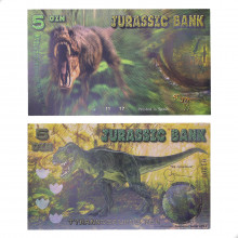 Fantasia 5 Din 2015 FE Tiranossauro Rex Jurassic Bank Polímero
