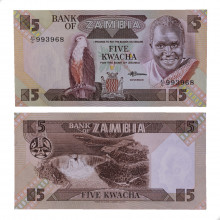 P#24c 2 Kwacha 1980-1988 SOB/FE Zâmbia África