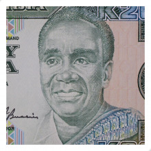 P#32b 20 Kwacha 1989 SOB/FE Zâmbia África