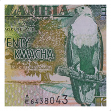 P#36b 20 Kwacha 1992 FE Zâmbia  África
