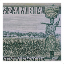 P#27e 20 Kwacha 1980-1988 FE Zâmbia  África