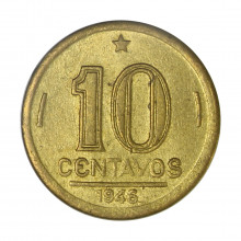 V-182 10 Centavos 1946 SOB Sem Sigla