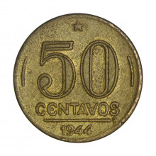 V-193 50 Centavos 1944 Com Sigla