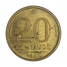 V-189 20 Centavos 1947 SOB