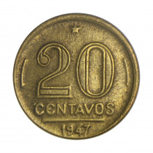 V-189 20 Centavos 1947 MBC+
