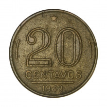 V-206 20 Centavos 1948 