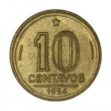 V-204 10 Centavos 1954 