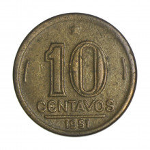 V-201 10 Centavos 1951 MBC