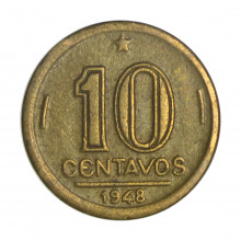 V-198 10 Centavos 1948 MBC