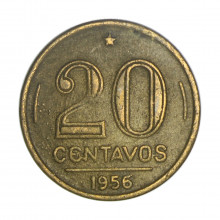 V-214 20 Centavos 1956 MBC