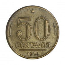 V-218 50 Centavos 1951 MBC