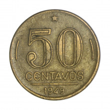 V-216 50 Centavos 1949 MBC