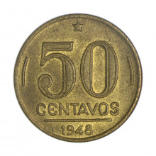 V-215 50 Centavos 1948 MBC/SOB