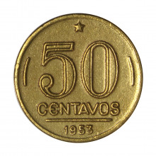 V-220 50 Centavos 1953 C/Sinais de Limpeza