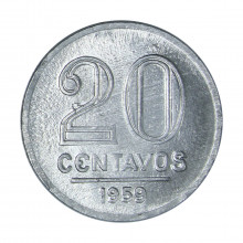 V-266 20 Centavos 1959 FC