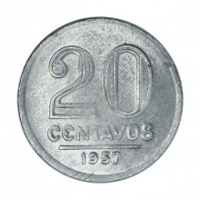 V-264 20 Centavos 1957 SOB