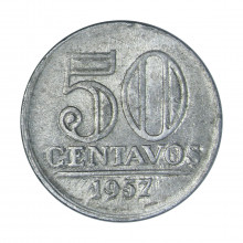 V-269 50 Centavos 1957 MBC+