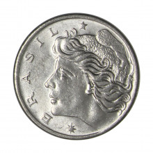 Moeda V-289 1 Centavo 1975 FC Aço Inoxidável Ø17mm 2,6gr.