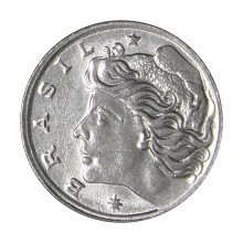 Moeda V-288 1 Centavo 1969 SOB/FC Aço Inoxidável Ø17mm 2,6gr.