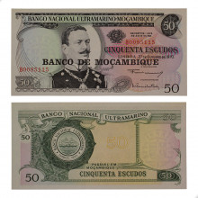 P#116 50 Escudos 1976 Moçambique Africa