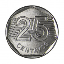 25 Centavos 1995 SOB C/Leve Mancha