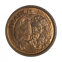 Moeda V-457 1 Centavo 1998 MBC/SOB  Aço R Cobre Ø17mm 2,4gr.