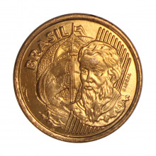 Moeda V-459 1 Centavo 2000 FC Data Difícil Aço R Cobre Ø17mm 2,4gr.