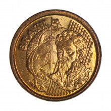 Moeda V-459 1 Centavo 2000 SOB/FC Data Difícil Aço R Cobre Ø17mm 2,4gr.