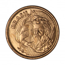 Moeda V-460 1 Centavo 2001 FC  Aço R Cobre Ø17mm 2,4gr.