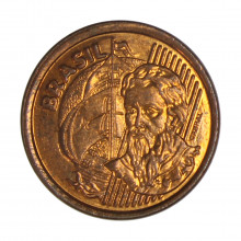 Moeda V-461 1 Centavo 2002  SOB   Aço R Cobre  Ø17mm 2,4gr.