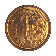 Moeda V-462 1 Centavo 2003  MBC/SOB   Aço R Cobre  Ø17mm 2,4gr.